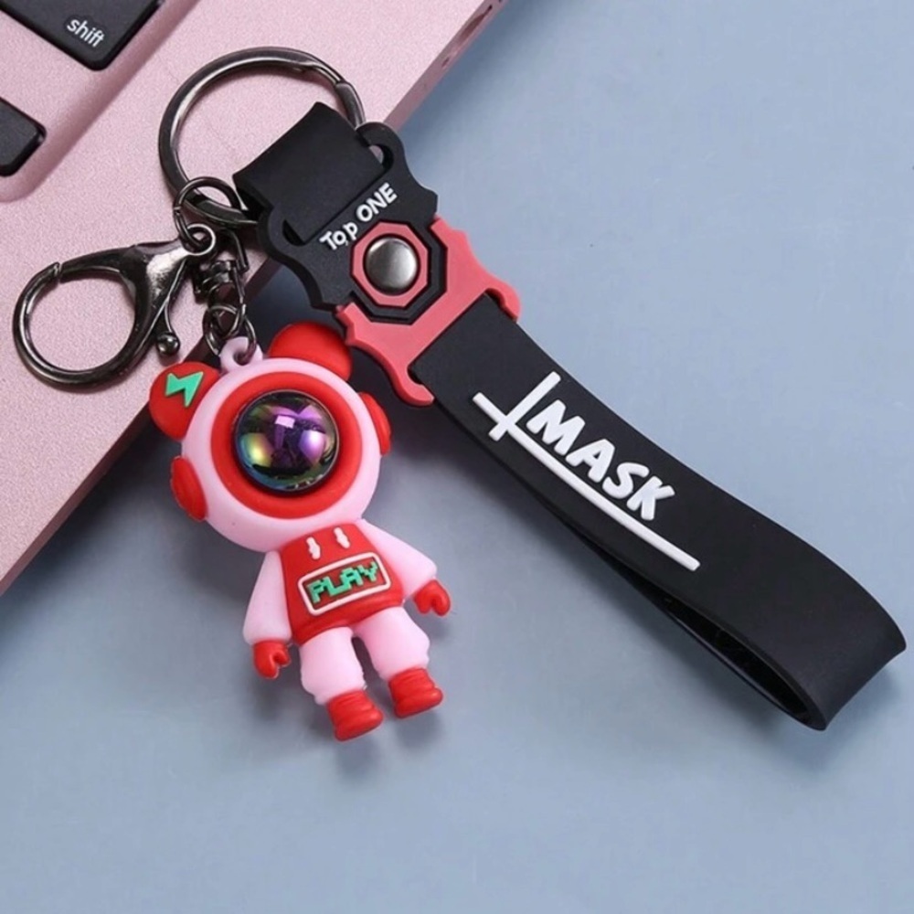 Lot of three Astronauts Keychain with wristlet bag charm - Picture 2 of 8